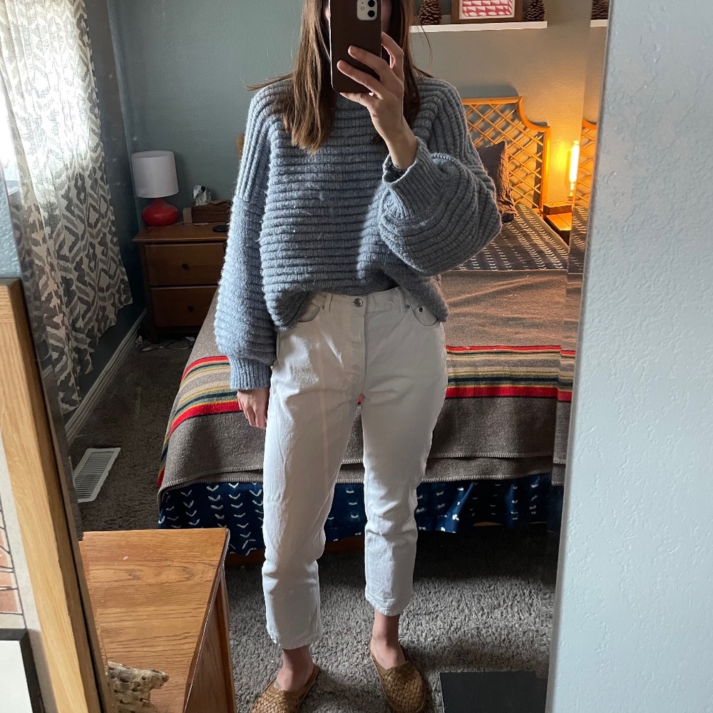 Everlane 90s Cheeky Jeans - Bone